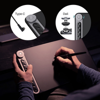 HUION Q620M Tablet graficzny bezprzewodowy Tablet USB pióro do rysowania 8192 poziomów ciśnienie cyfrowy rysik z pokrętłem 8 klawiszy obsługa androida 4